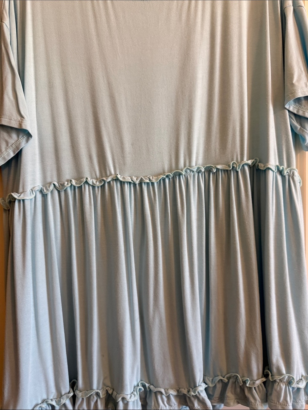 Beeson River Soft Aqua Babydoll Top - Picture 5 of 8